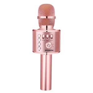 Metallic Champagne Rose Gold Wireless Speaker Microphone BONAOK NIB